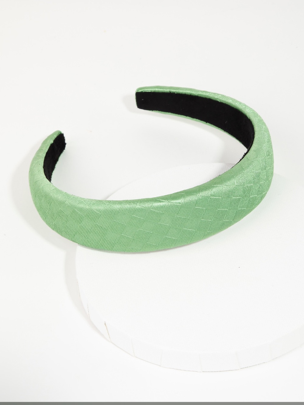 Padded Sage Green Checkered  Headband - Classic Women's Accessory NWT